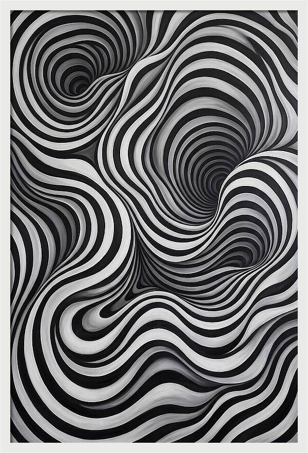 Depth Illusion Through Curves