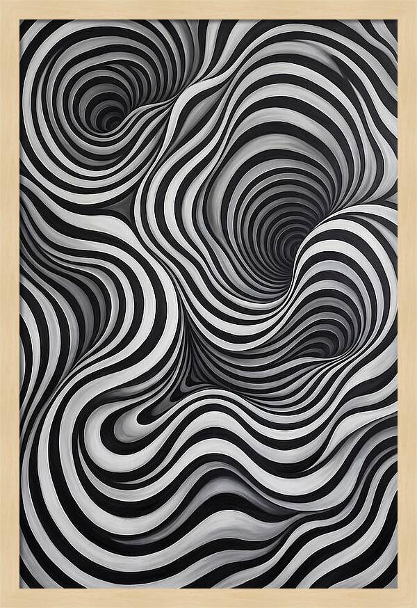 Depth Illusion Through Curves