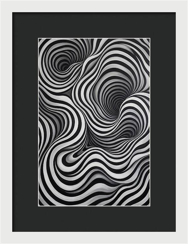 Depth Illusion Through Curves