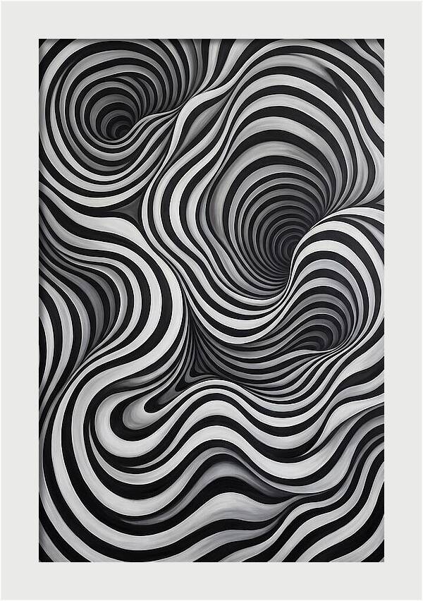 Depth Illusion Through Curves