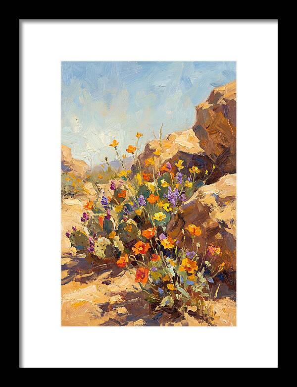 Desert Blooms In Sunlight