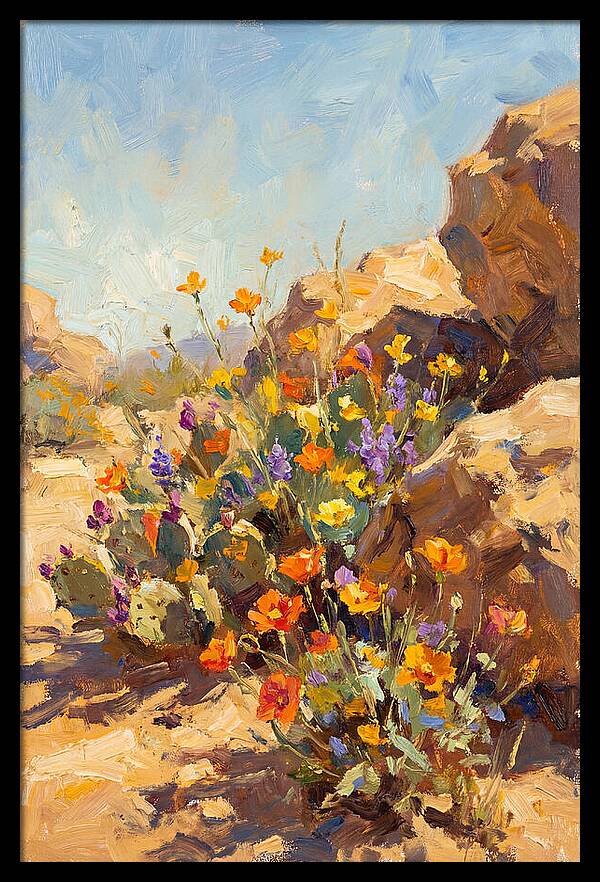 Desert Blooms In Sunlight