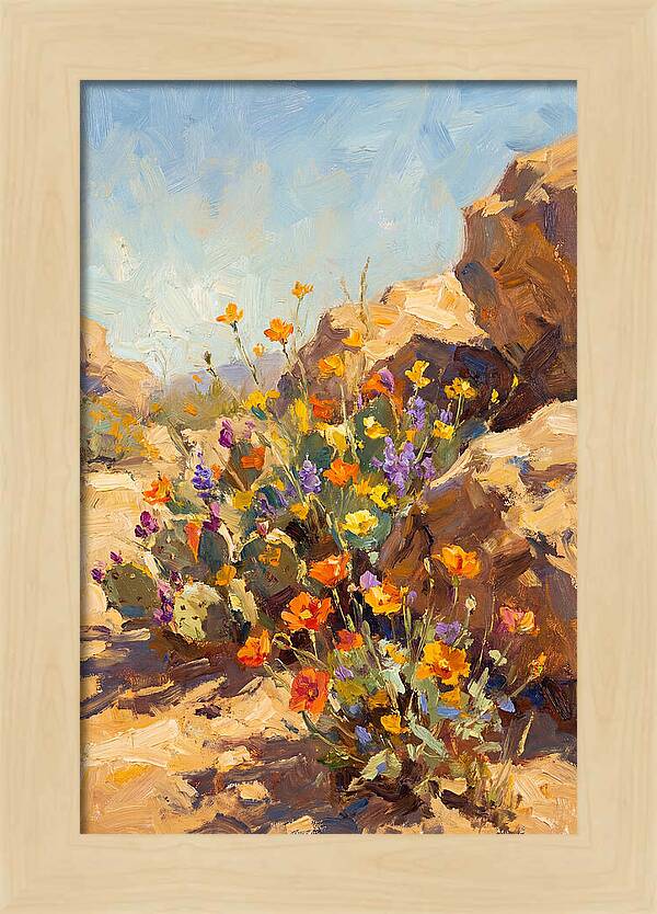 Desert Blooms In Sunlight