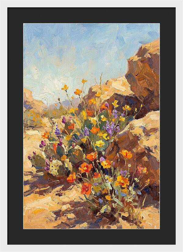Desert Blooms In Sunlight