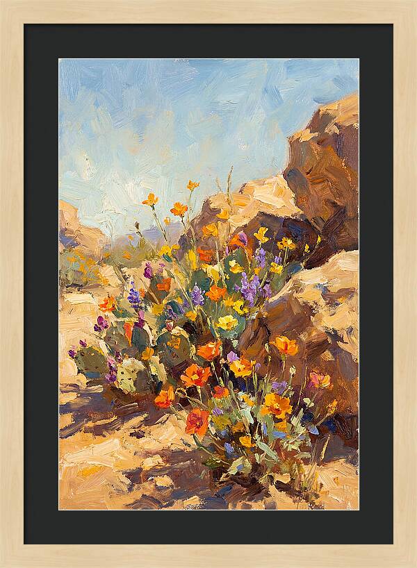 Desert Blooms In Sunlight