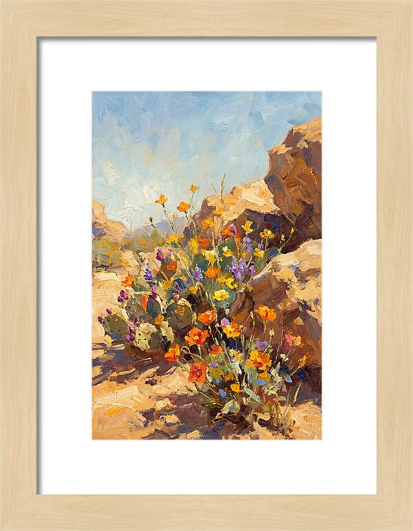 Desert Blooms In Sunlight