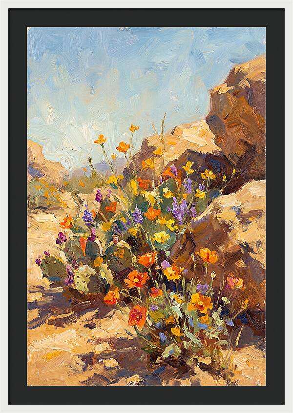Desert Blooms In Sunlight