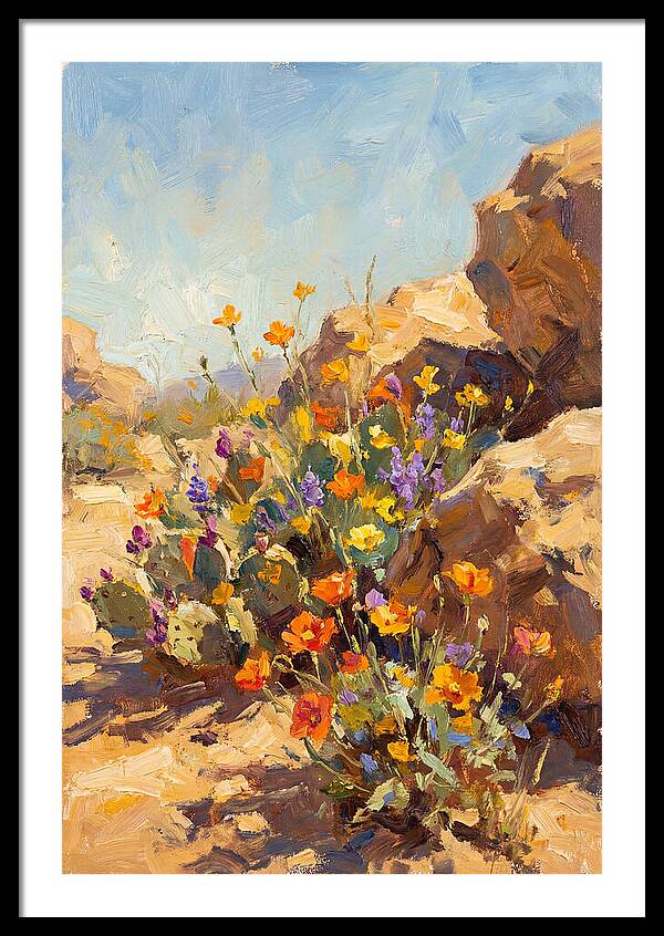 Desert Blooms In Sunlight