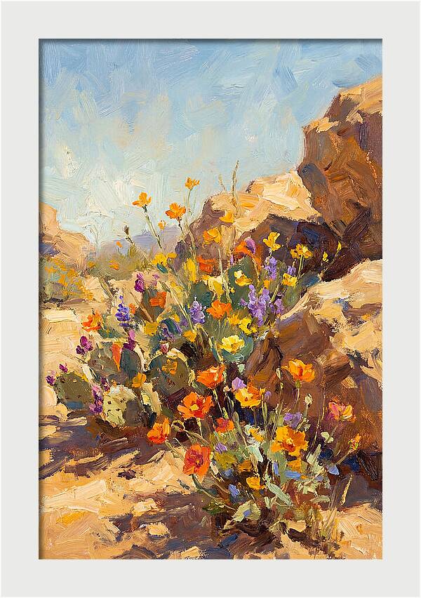 Desert Blooms In Sunlight