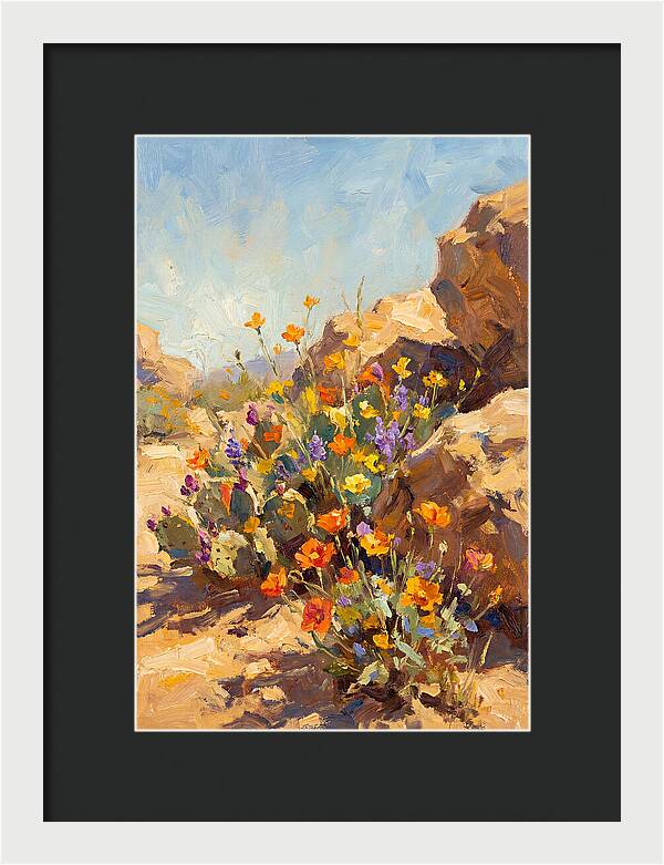 Desert Blooms In Sunlight