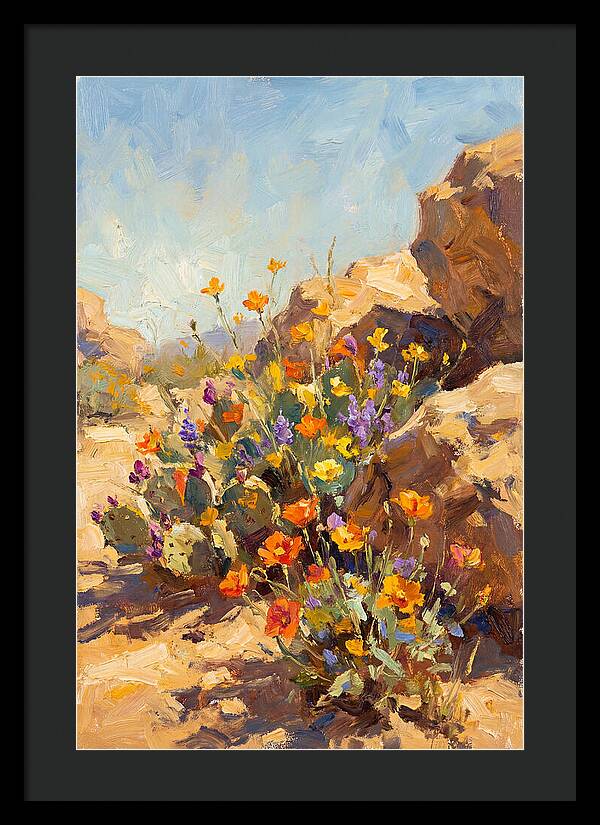 Desert Blooms In Sunlight