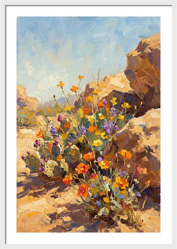 Desert Blooms In Sunlight