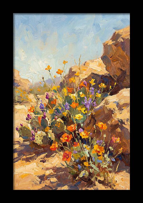 Desert Blooms In Sunlight