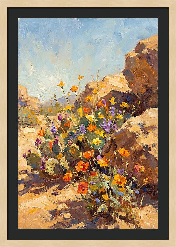 Desert Blooms In Sunlight