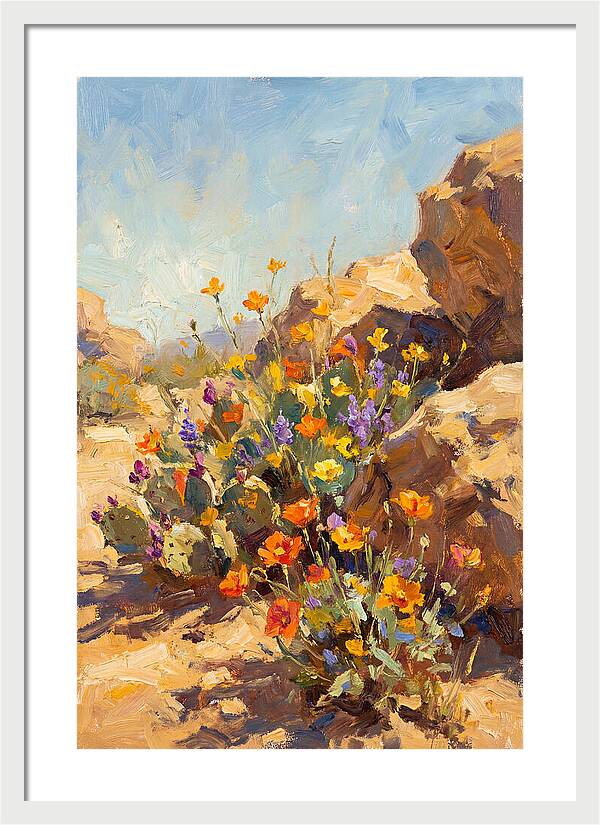 Desert Blooms In Sunlight