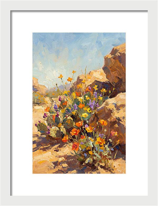 Desert Blooms In Sunlight
