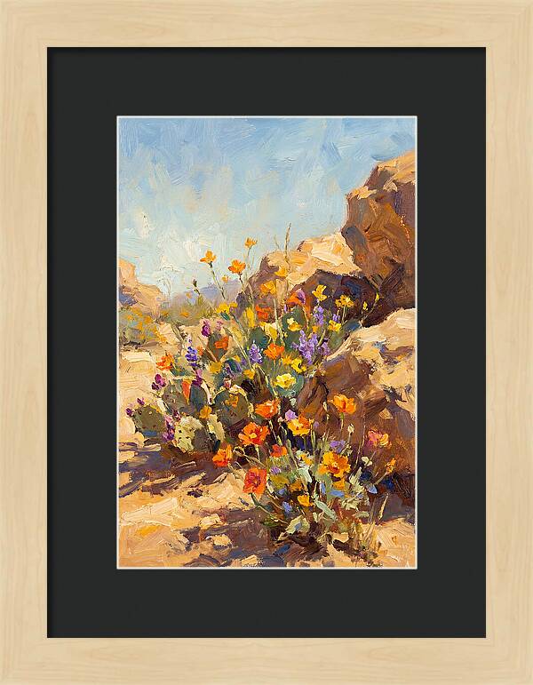 Desert Blooms In Sunlight