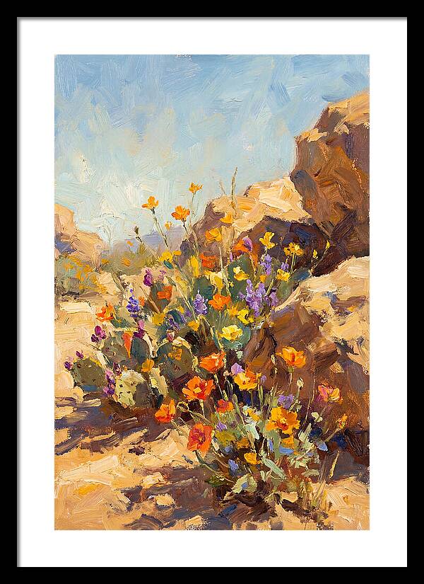 Desert Blooms In Sunlight