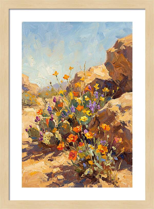 Desert Blooms In Sunlight
