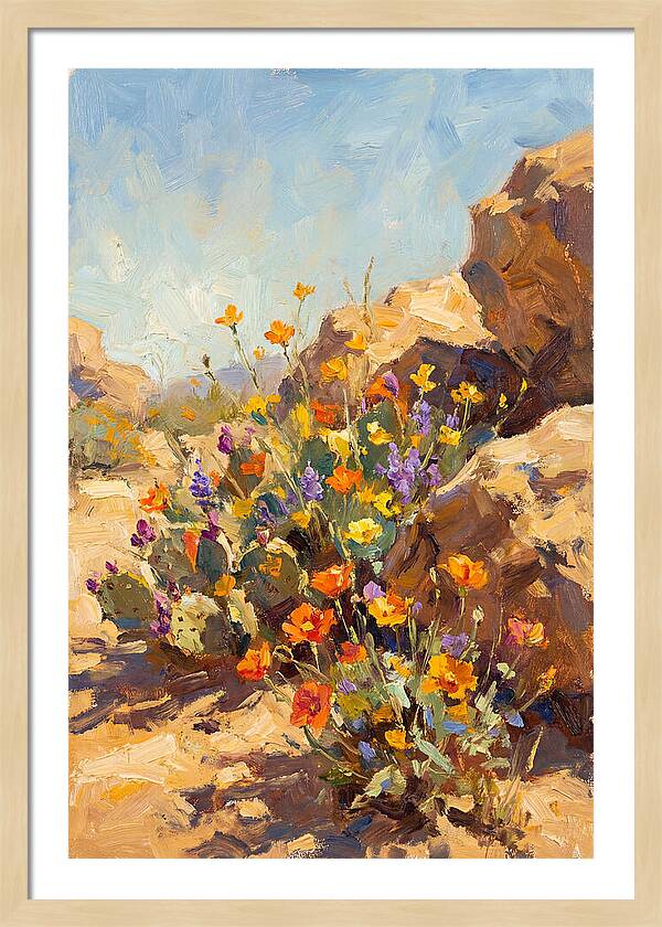 Desert Blooms In Sunlight