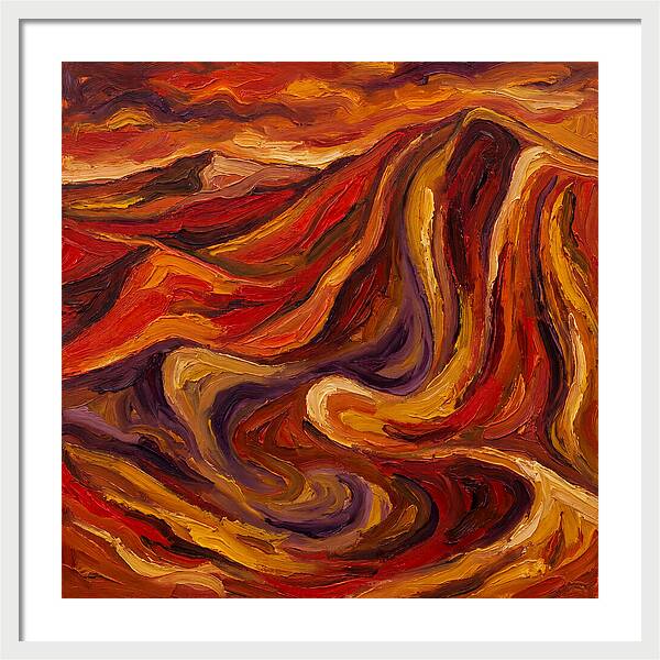 Desert Dunes In Expressionist Style