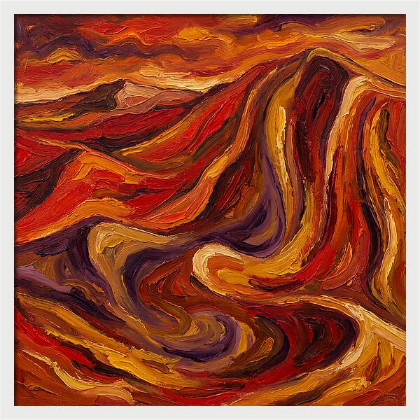 Desert Dunes In Expressionist Style