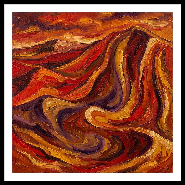 Desert Dunes In Expressionist Style