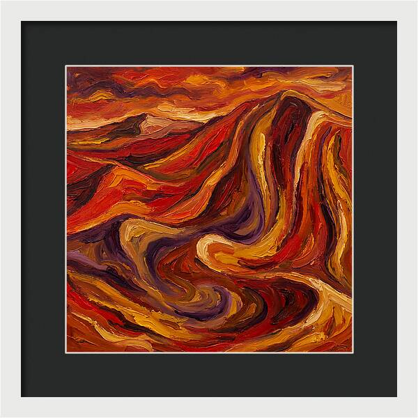 Desert Dunes In Expressionist Style