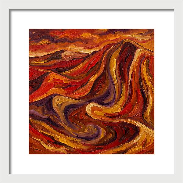 Desert Dunes In Expressionist Style