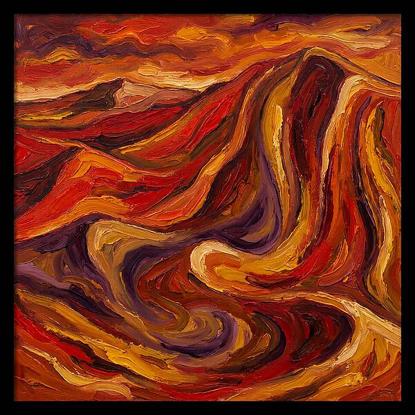 Desert Dunes In Expressionist Style