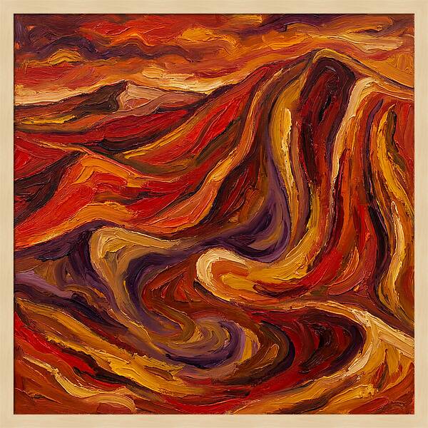 Desert Dunes In Expressionist Style