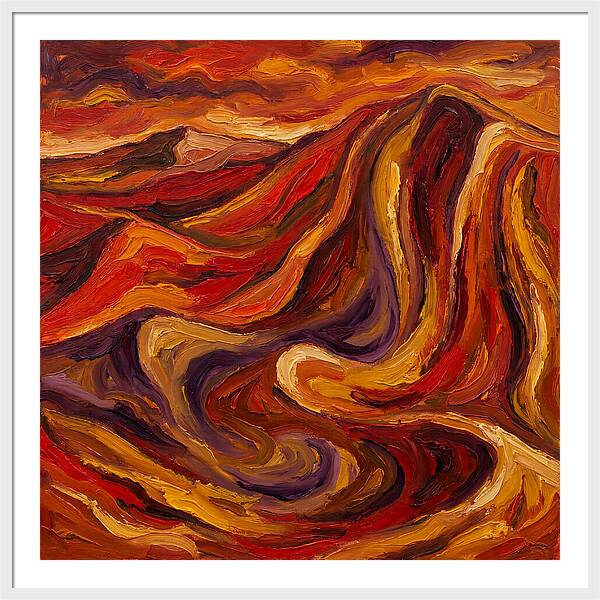 Desert Dunes In Expressionist Style
