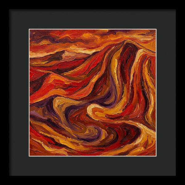 Desert Dunes In Expressionist Style