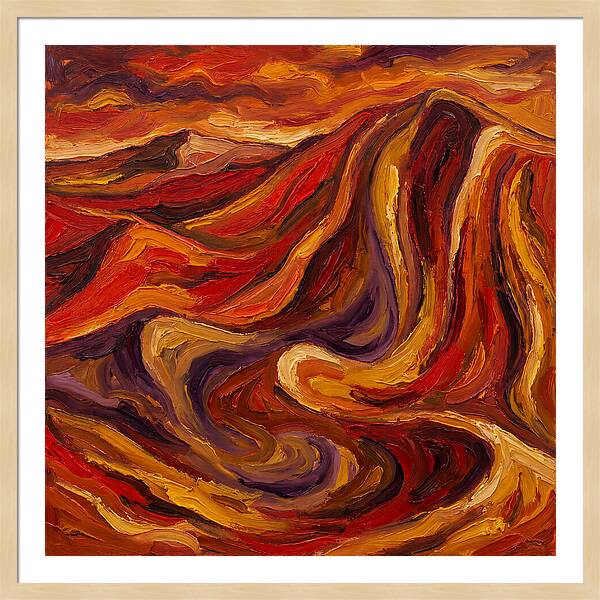 Desert Dunes In Expressionist Style