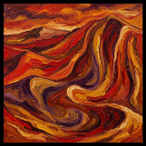 Desert Dunes In Expressionist Style