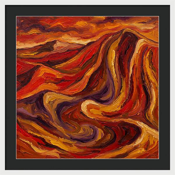 Desert Dunes In Expressionist Style