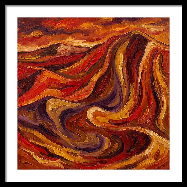 Desert Dunes In Expressionist Style