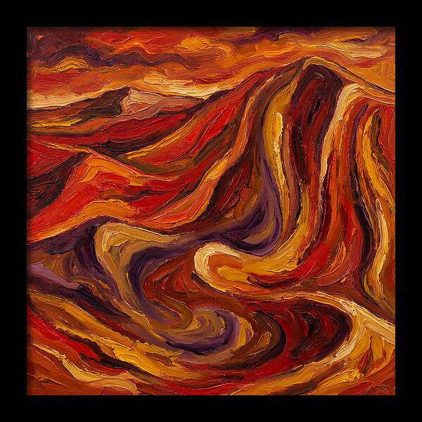 Desert Dunes In Expressionist Style