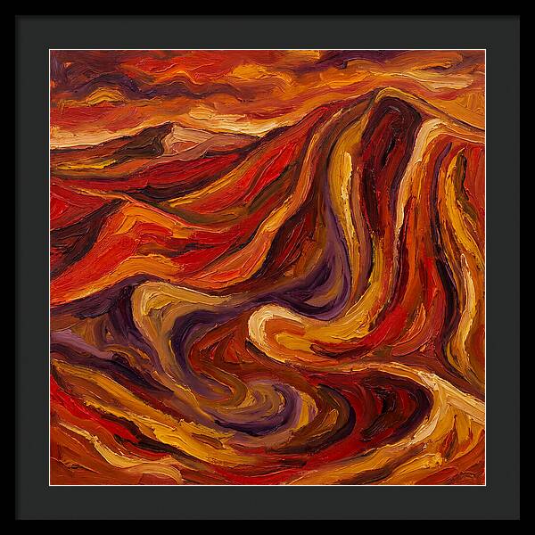 Desert Dunes In Expressionist Style