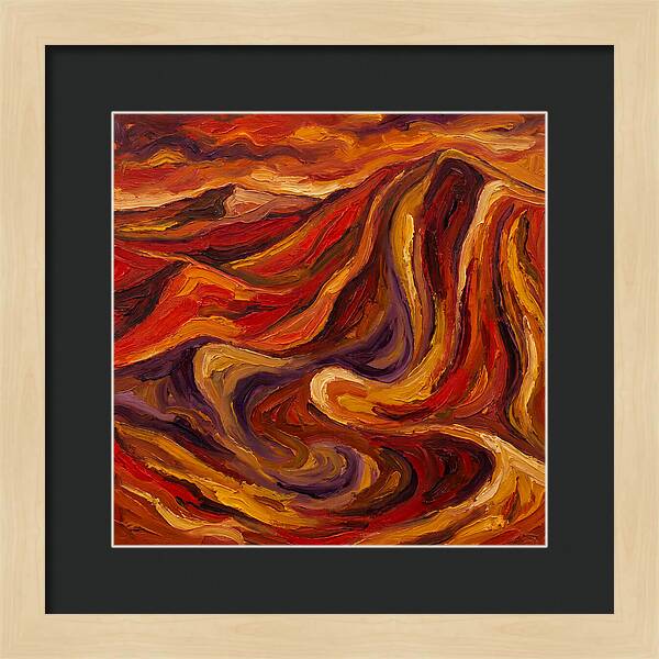 Desert Dunes In Expressionist Style