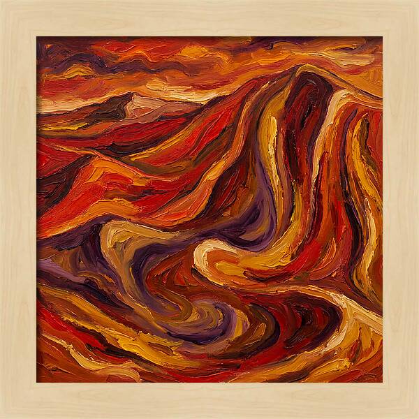 Desert Dunes In Expressionist Style