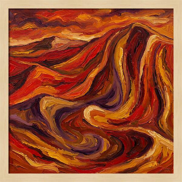 Desert Dunes In Expressionist Style