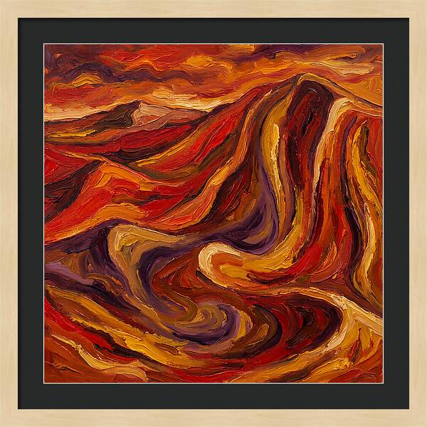 Desert Dunes In Expressionist Style