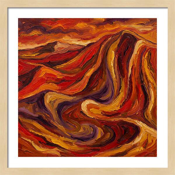 Desert Dunes In Expressionist Style