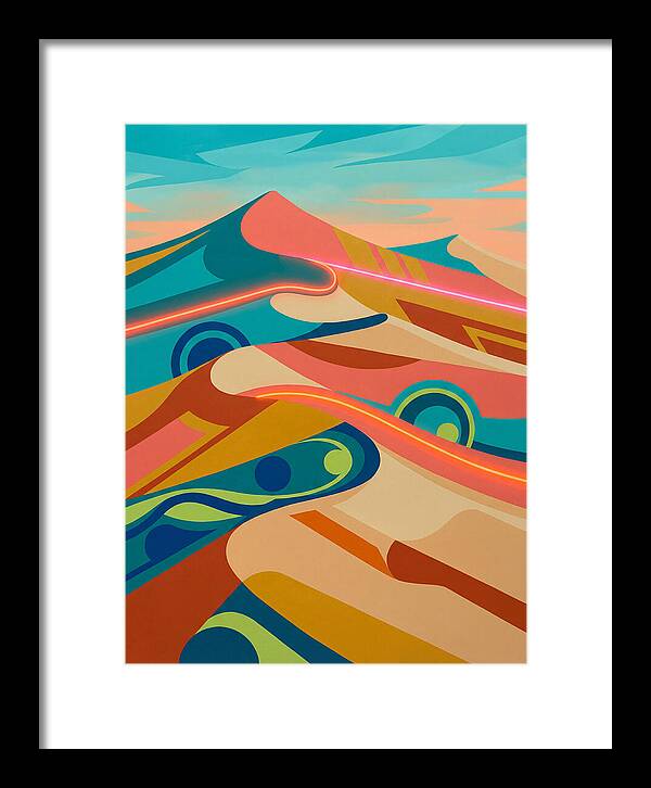 Desert Dunes In Vibrant Colors