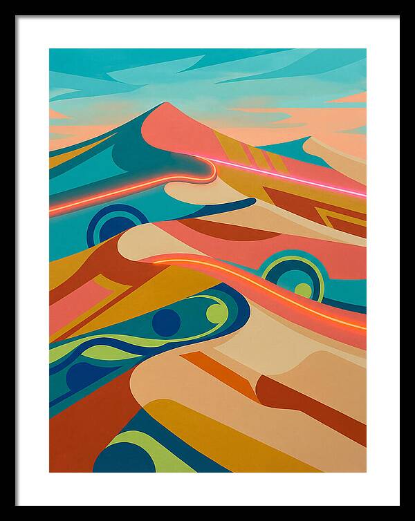 Desert Dunes In Vibrant Colors