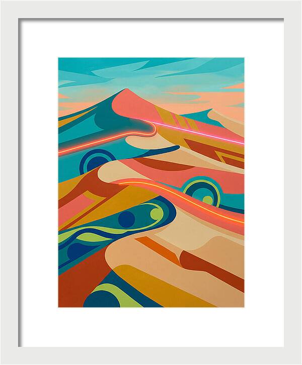 Desert Dunes In Vibrant Colors