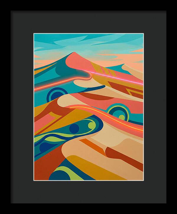 Desert Dunes In Vibrant Colors
