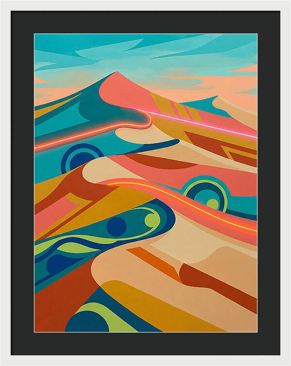 Desert Dunes In Vibrant Colors
