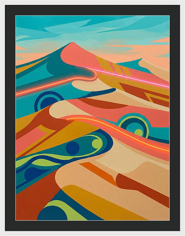 Desert Dunes In Vibrant Colors